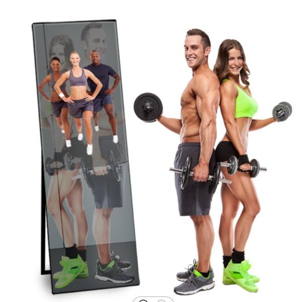 43 inch yoga gym smart fitness mirror workout touch lcd screen mirror display 