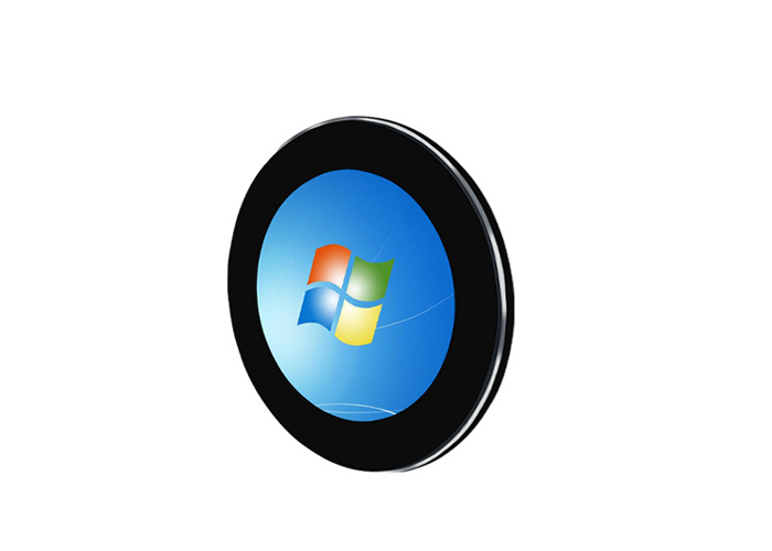 5.5 inch round lcd screen all in one display with or without Touch Panel